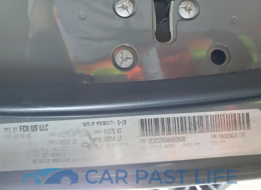 2C3CDZAGXKH669638# 12