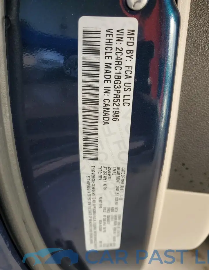 2C4RC1BG3PR521986# 14