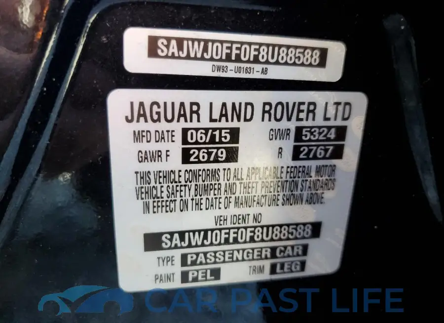 SAJWJ0FF0F8U88588# 12