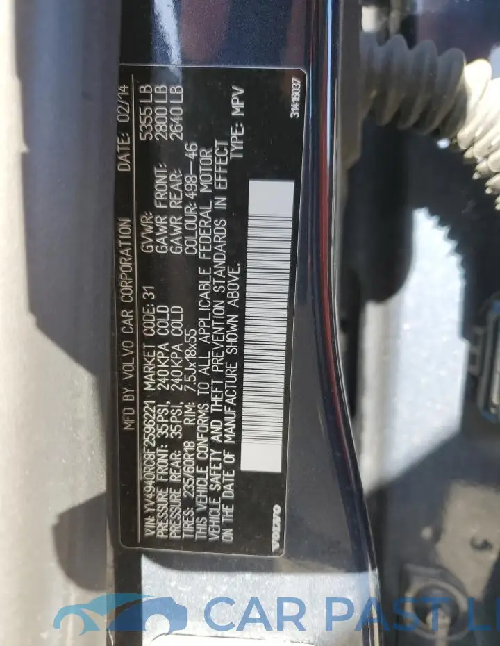 YV4940RC8F2596221# 13