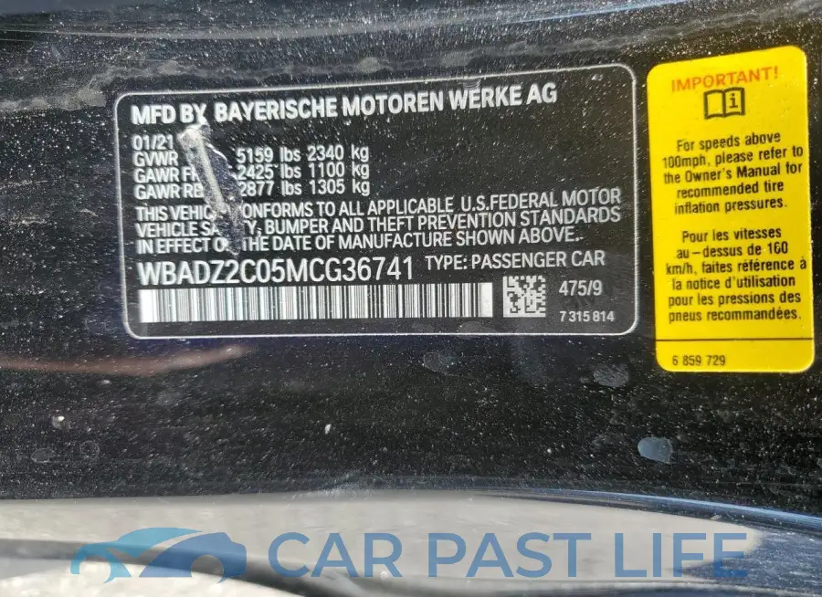 WBADZ2C05MCG36741# 12