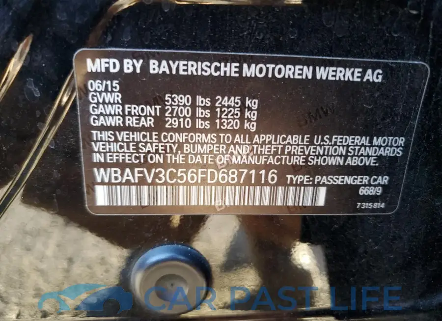 WBAFV3C56FD687116# 12