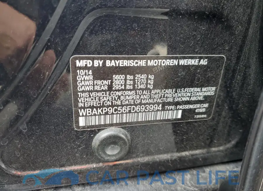 WBAKP9C56FD693994# 12