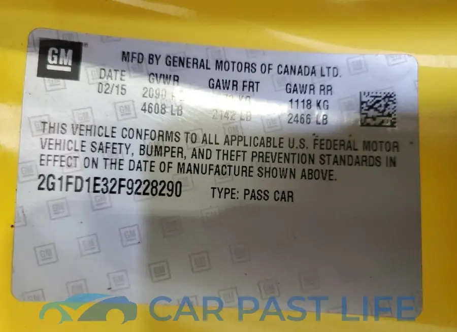 2G1FD1E32F9228290# 12