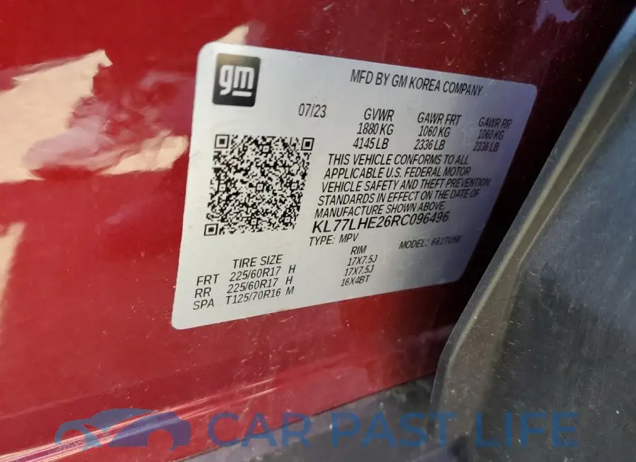 KL77LHE26RC096496# 13