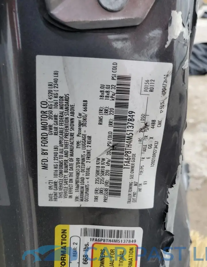 1FA6P8TH4M5137849# 13