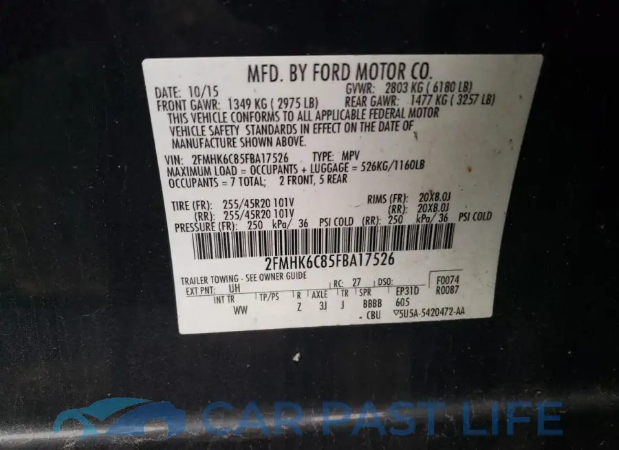 2FMHK6C85FBA17526# 13