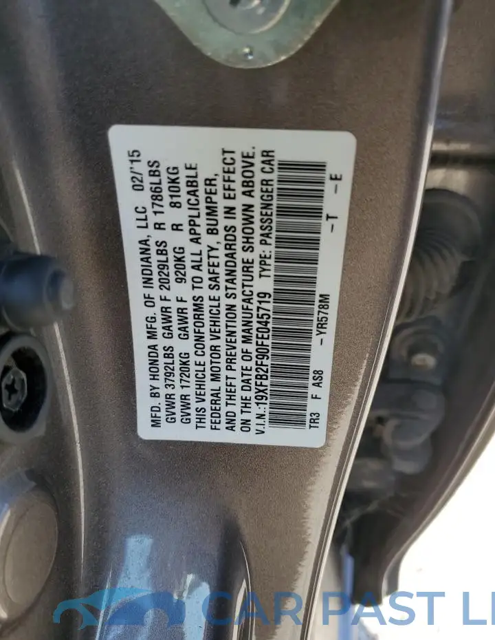 19XFB2F90FE045719# 12