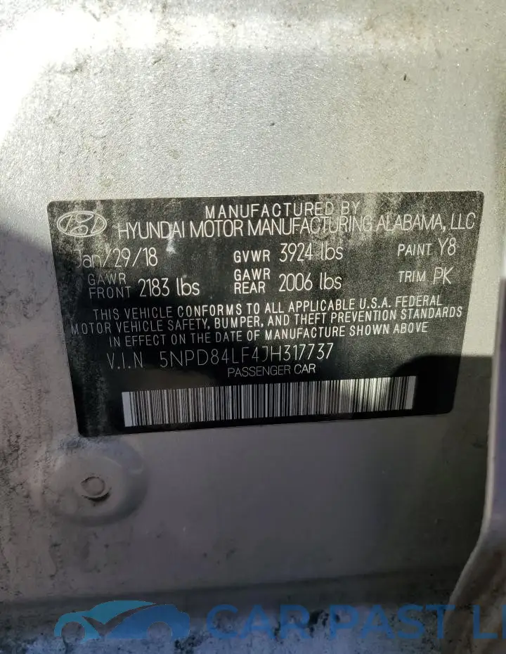 5NPD84LF4JH317737# 12