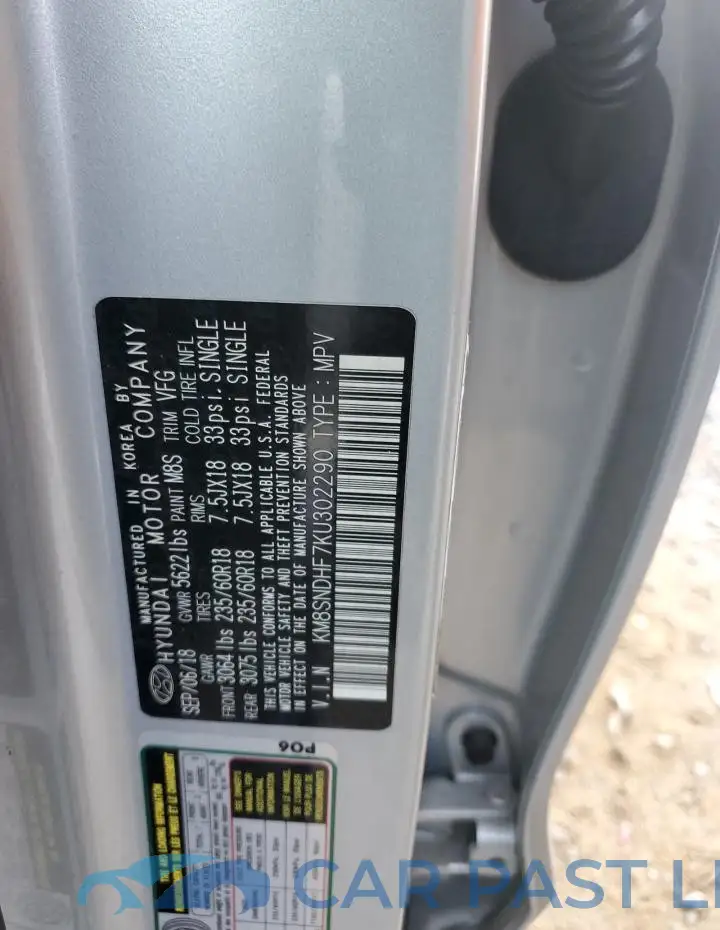 KM8SNDHF7KU302290# 13