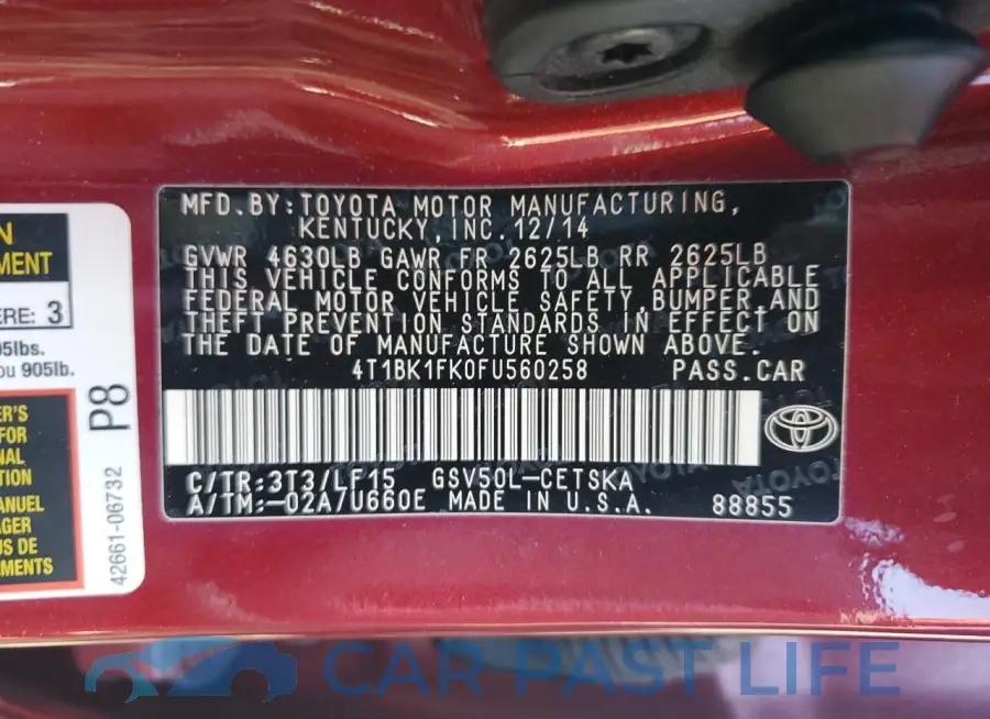 4T1BK1FK0FU560258# 12