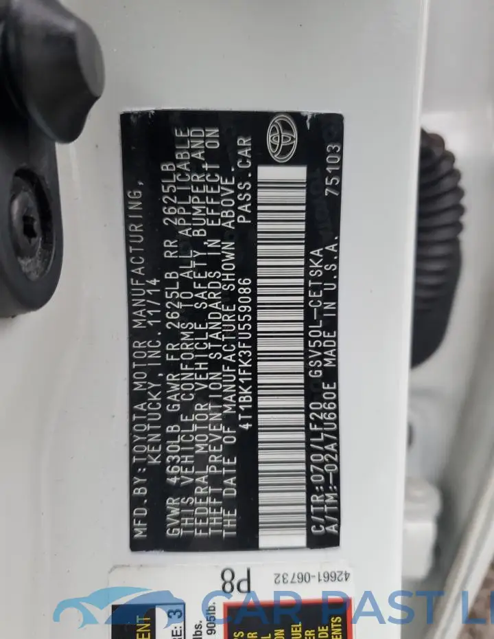 4T1BK1FK3FU559086# 13