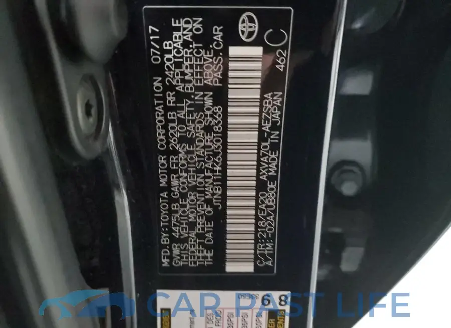 JTNB11HK6J3018368# 12