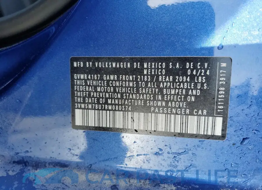 3VW5M7BU7RM080374# 12