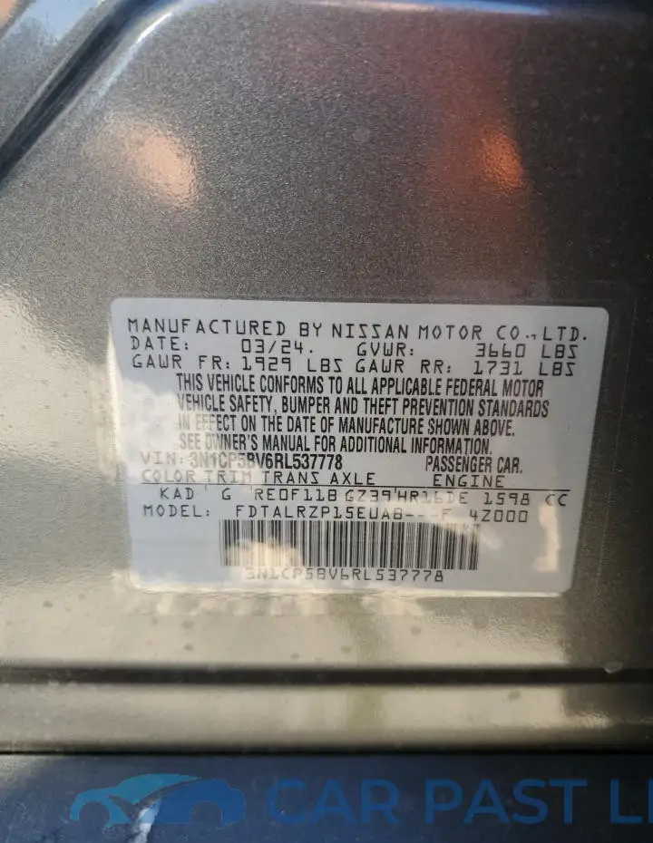 3N1CP5BV6RL537778# 14