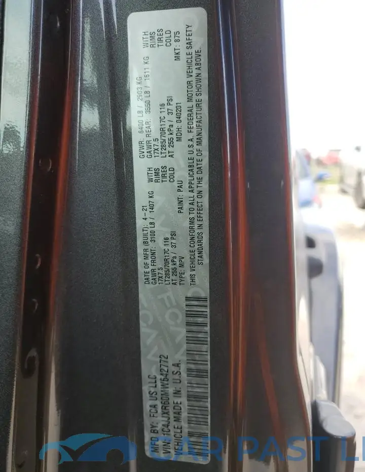 1C4JJXR60MW642772# 14