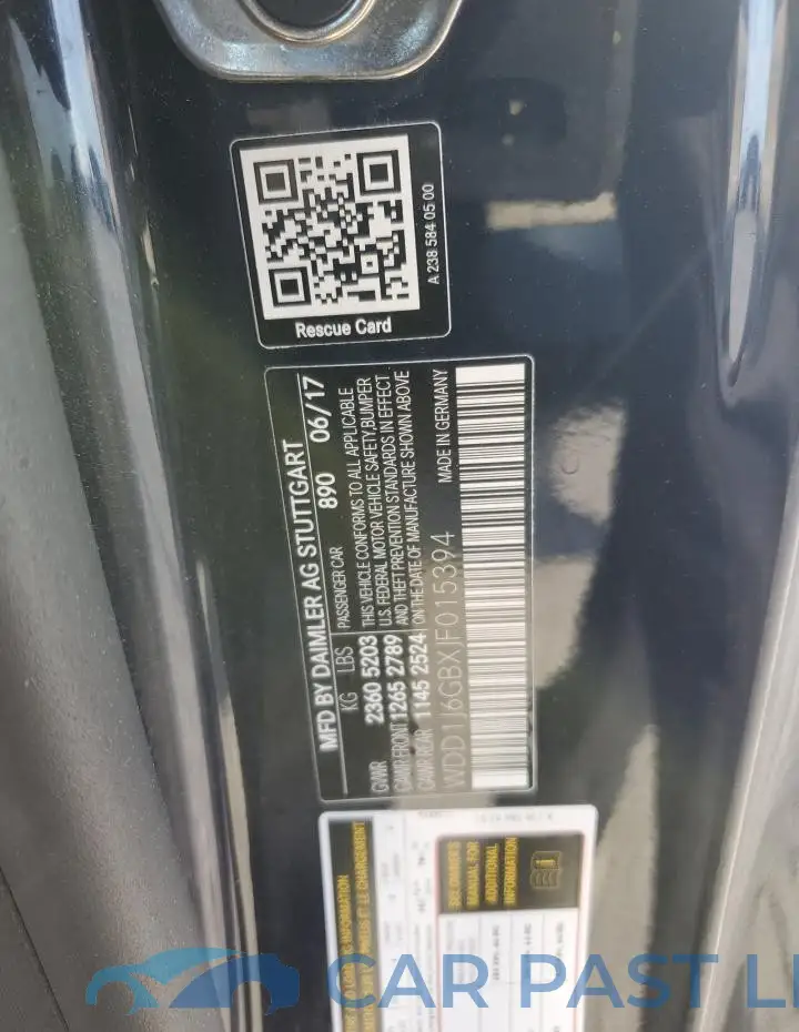 WDD1J6GBXJF015394# 12