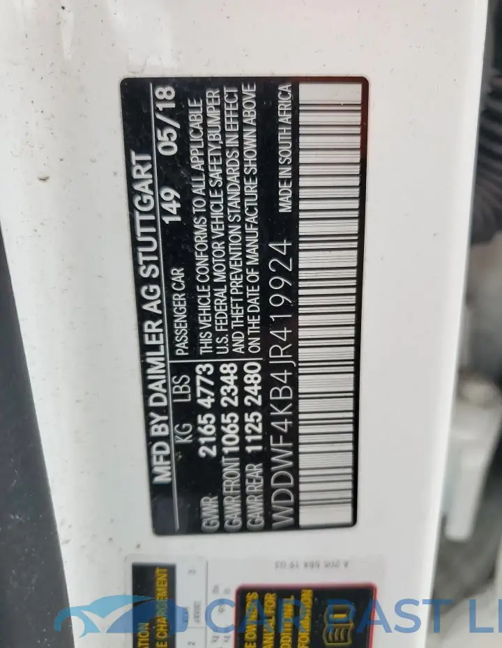 WDDWF4KB4JR419924# 12