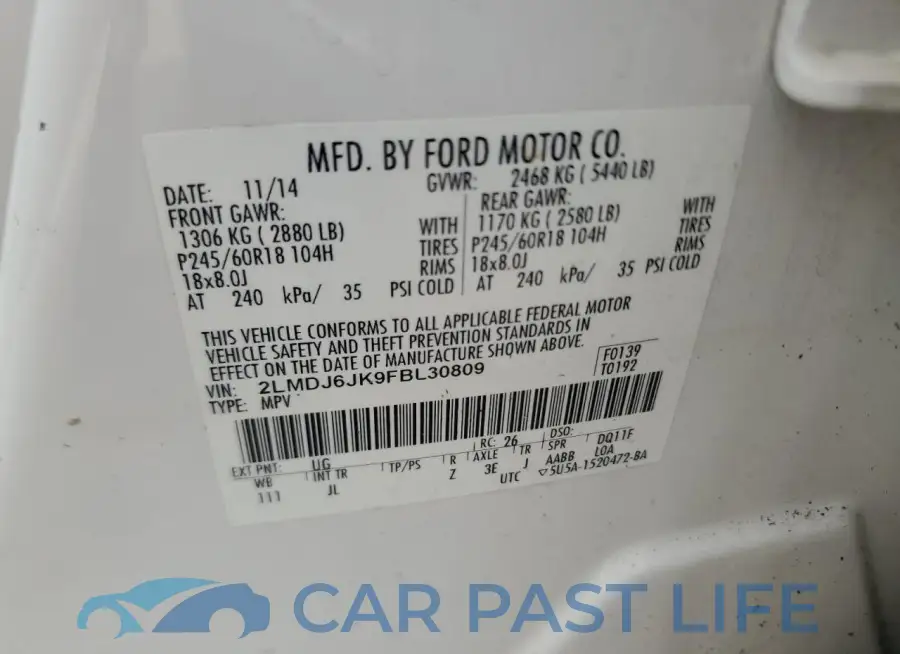 2LMDJ6JK9FBL30809# 13