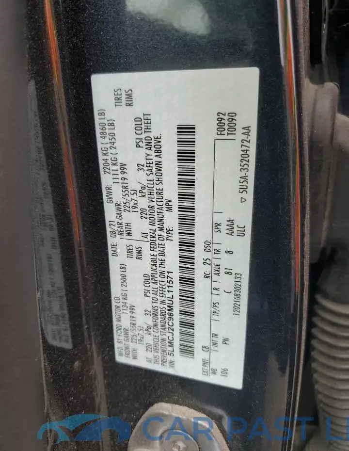 5LMCJ2C98MUL11571# 13