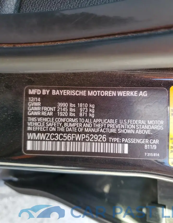 WMWZC3C56FWP52926# 13