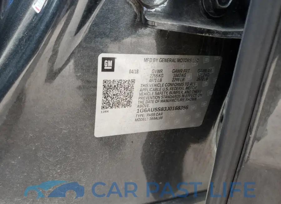 1G6AU5S83J0168356# 12
