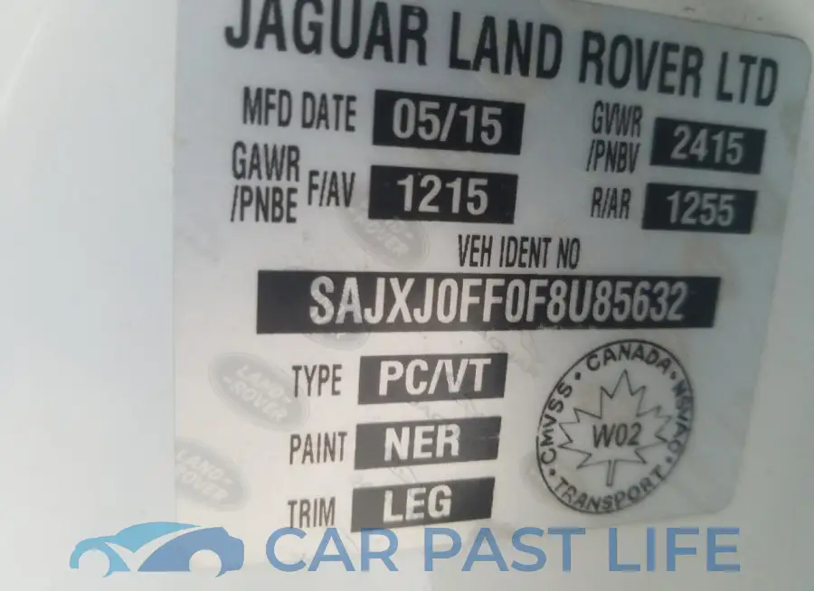 SAJXJ0FF0F8U85632# 12