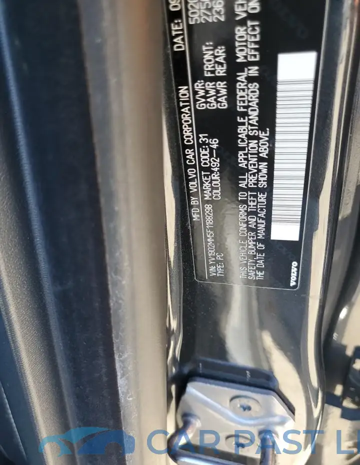 YV1902MM5F1188298# 12