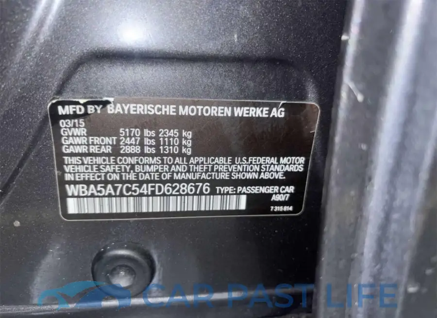 WBA5A7C54FD628676# 10
