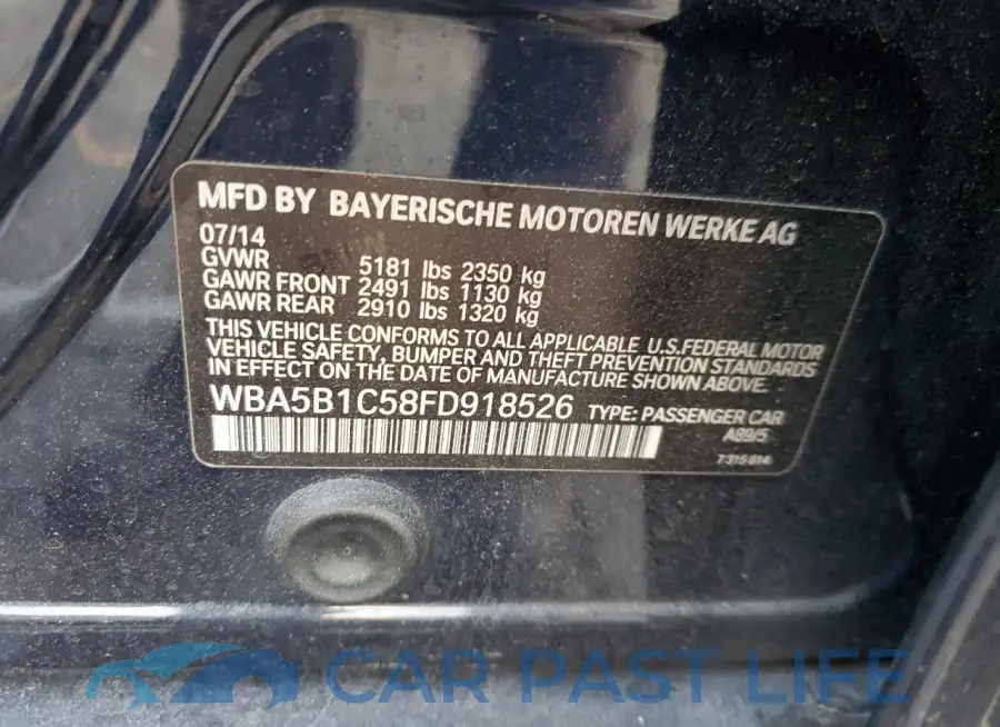 WBA5B1C58FD918526# 13