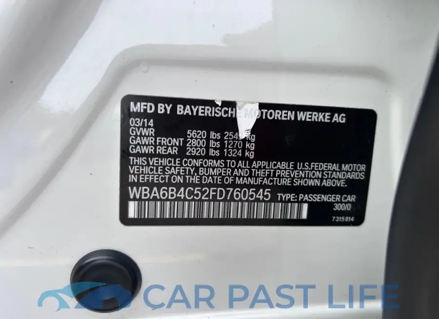 WBA6B4C52FD760545# 10