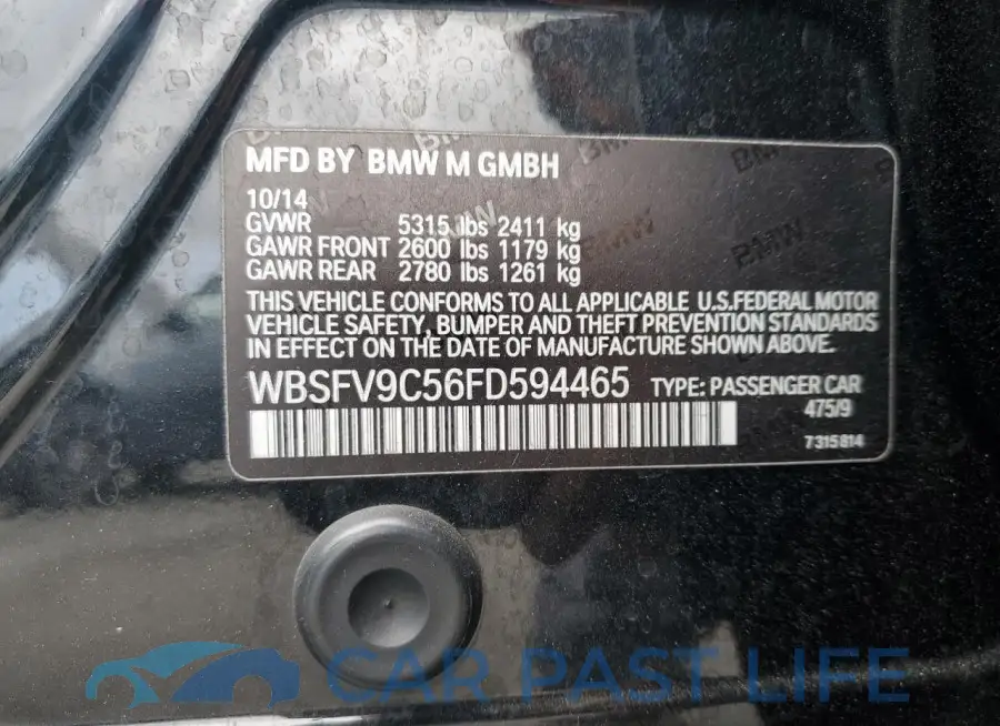 WBSFV9C56FD594465# 12