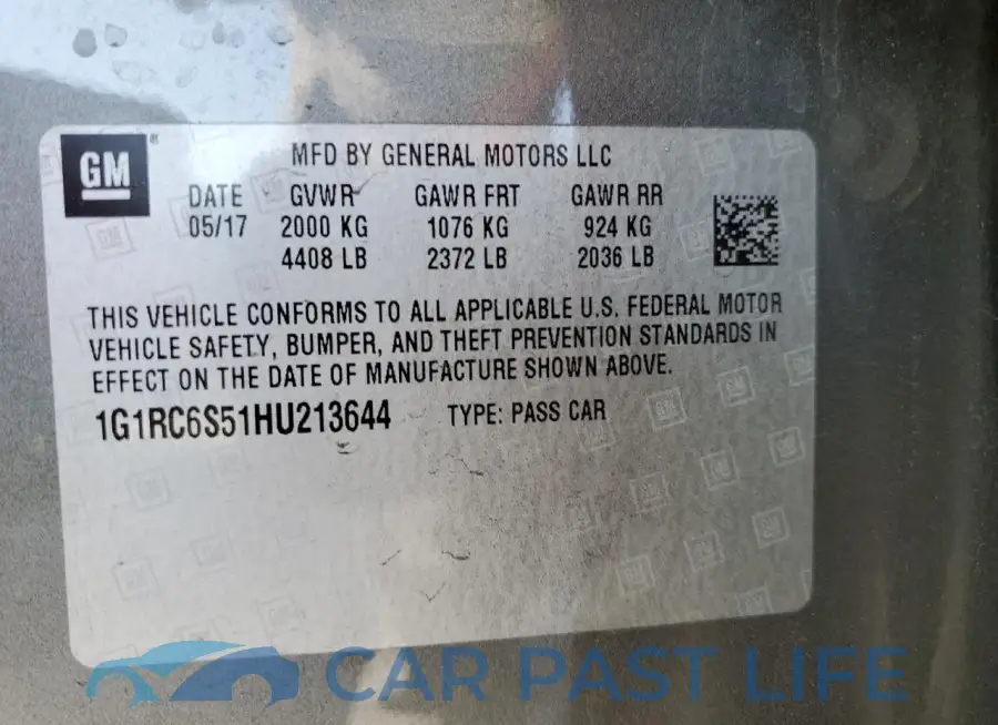 1G1RC6S51HU213644# 13