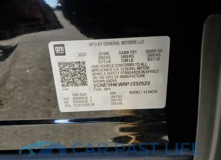 1GNEVHKW9PJ332523# 13