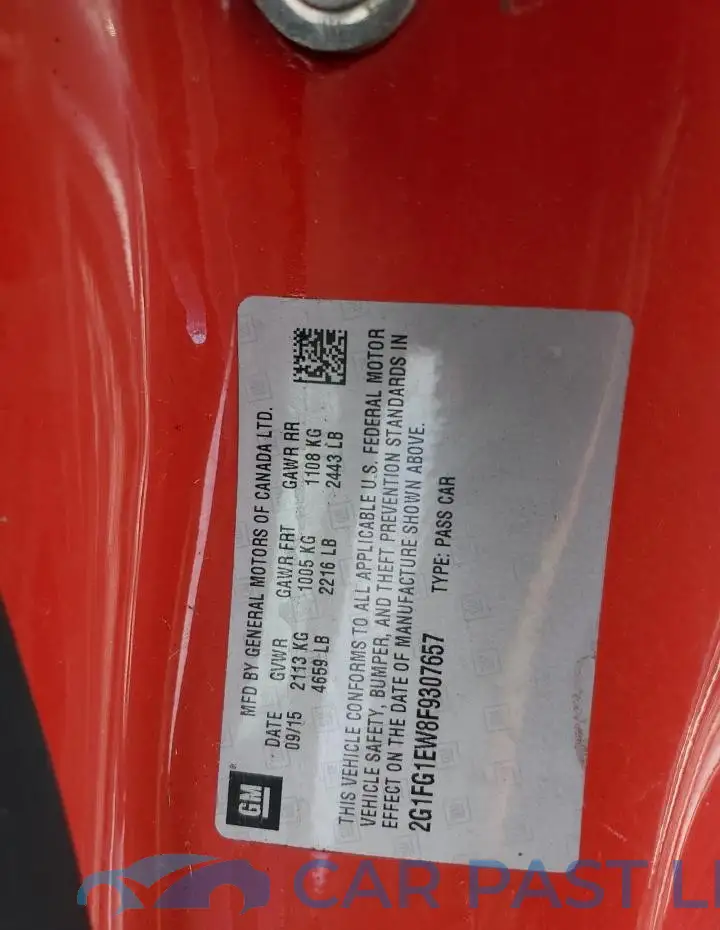 2G1FG1EW8F9307657# 12