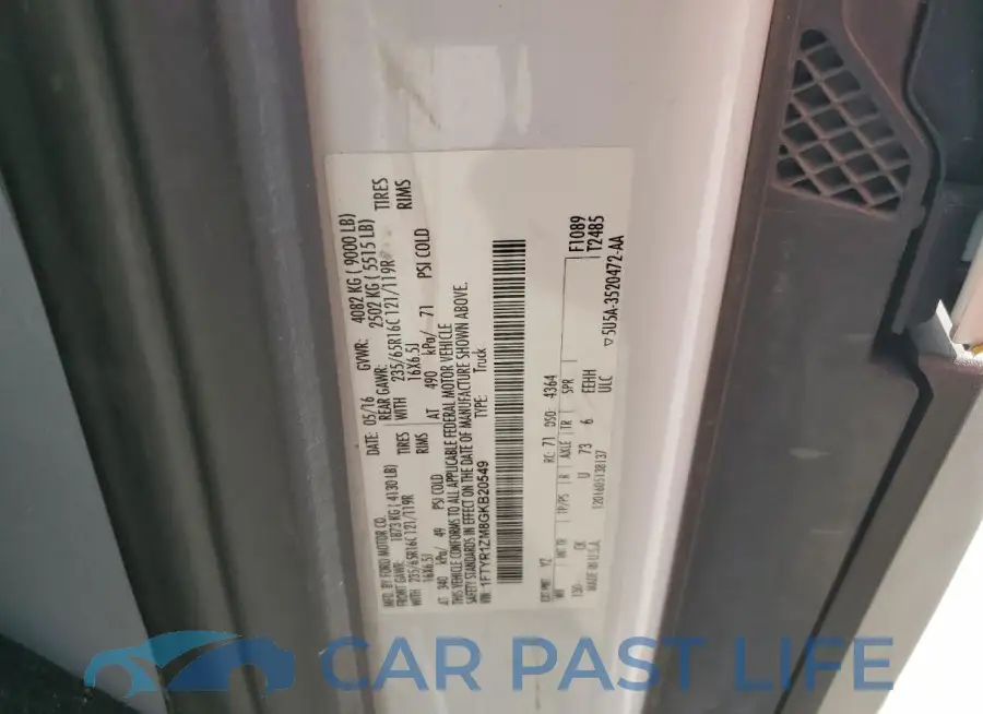 1FTYR1ZM8GKB20549# 13