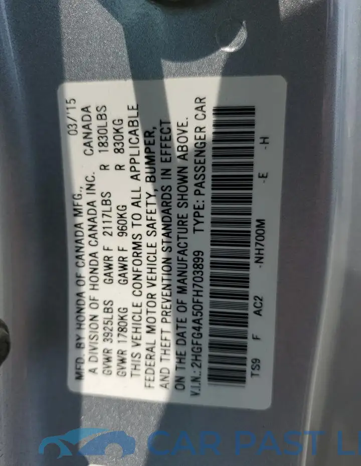 2HGFG4A50FH703899# 13