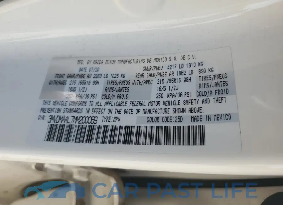 3MVDMAAL7MM200069# 14