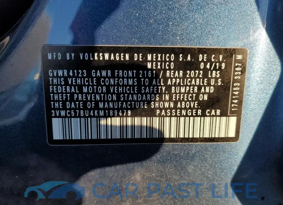 3VWC57BU4KM189479# 13