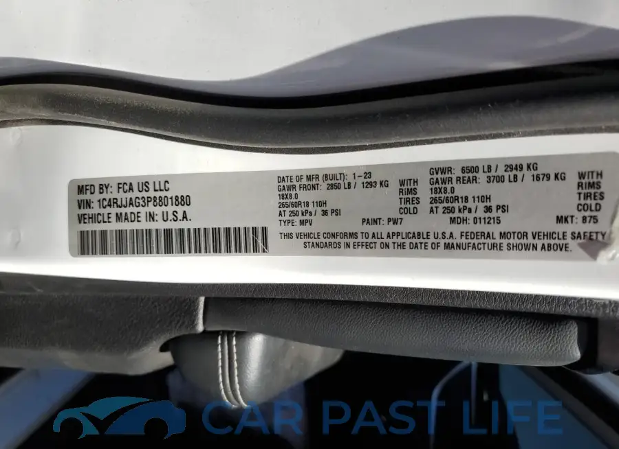 1C4RJJAG3P8801880# 13