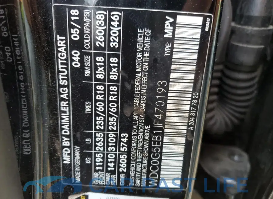 WDC0G5EB1JF470193# 14