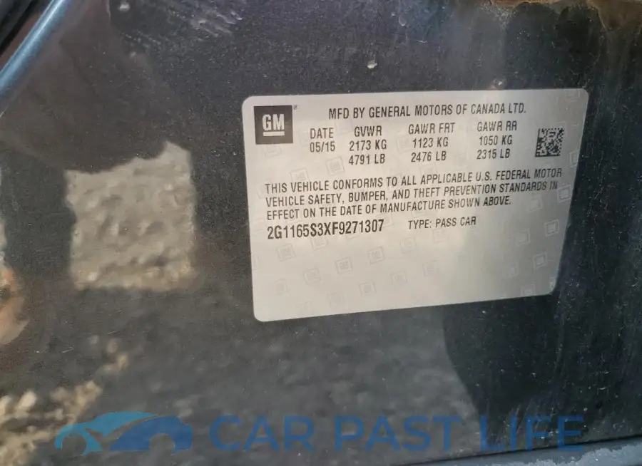 2G1165S3XF9271307# 13