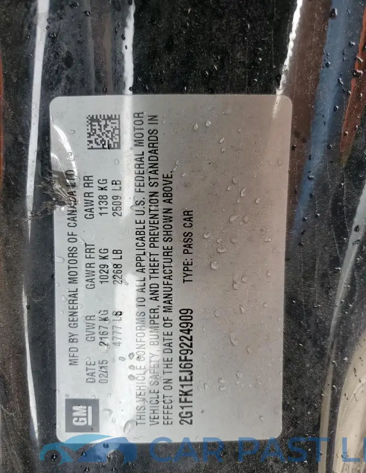 2G1FK1EJ6F9224909# 12