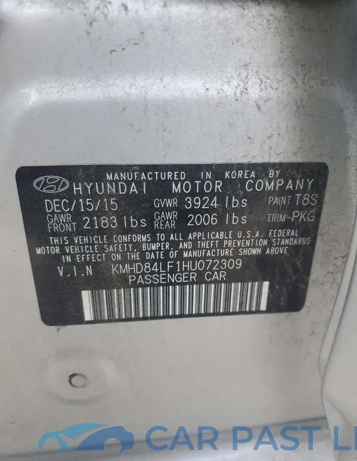 KMHD84LF1HU072309# 13