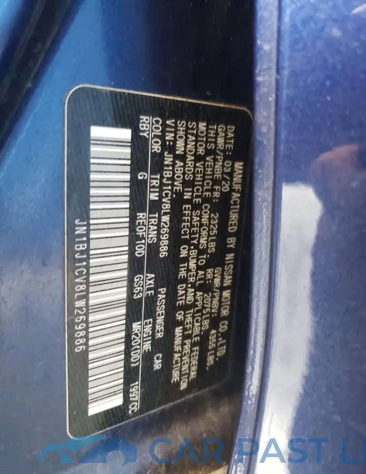 JN1BJ1CV8LW269886# 13