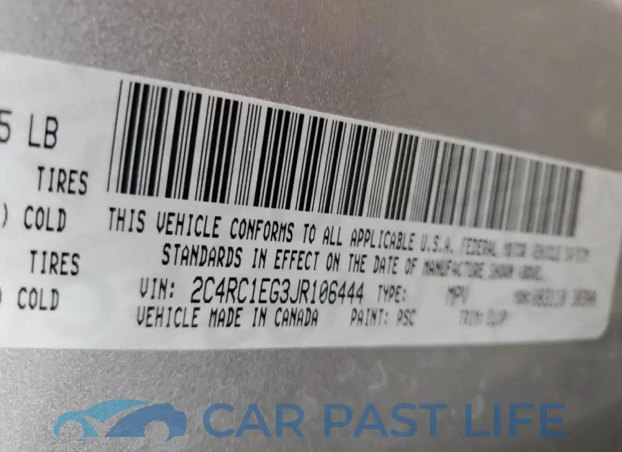 2C4RC1EG3JR106444# 13