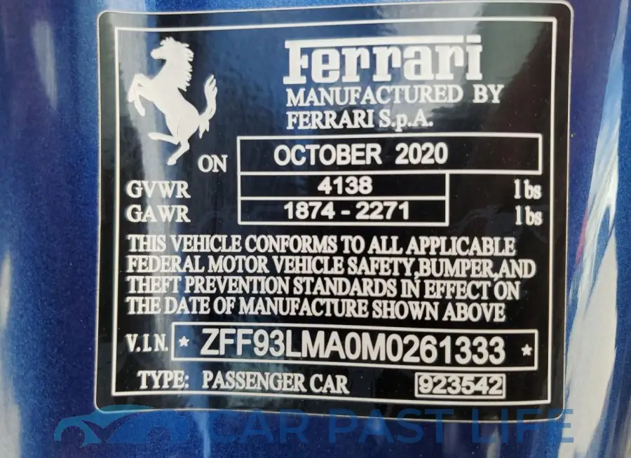 ZFF93LMA0M0261333# 13