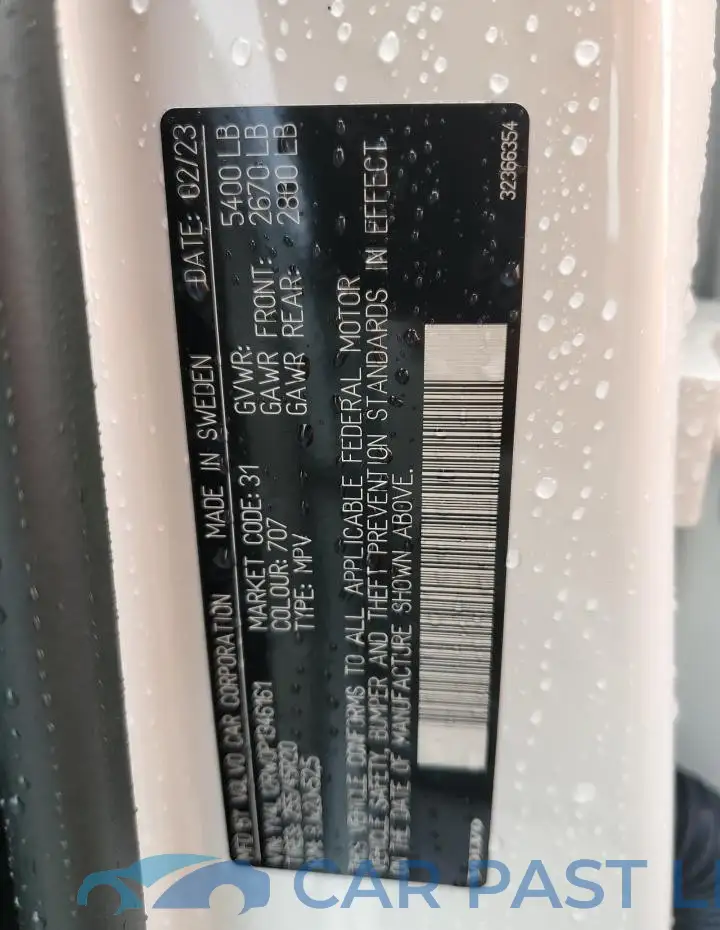 YV4L12RW0P1346161# 13