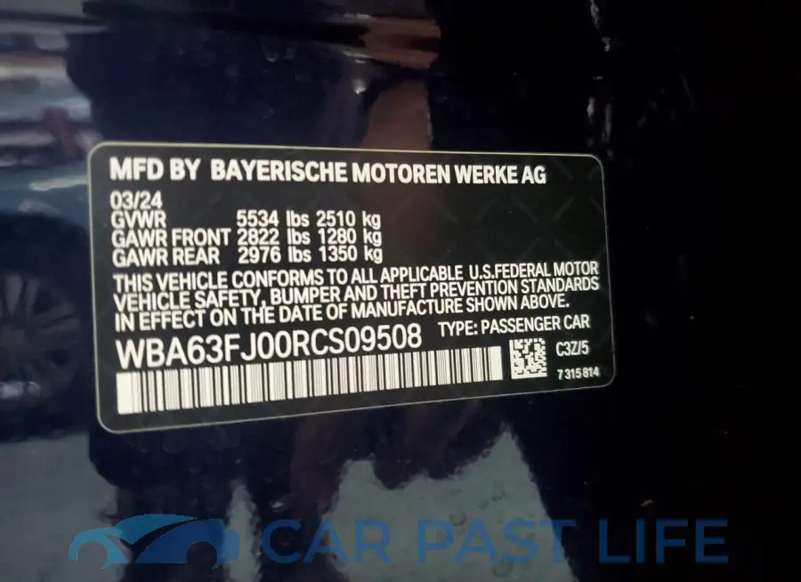 WBA63FJ00RCS09508# 13