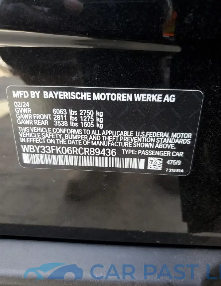WBY33FK06RCR89436# 12